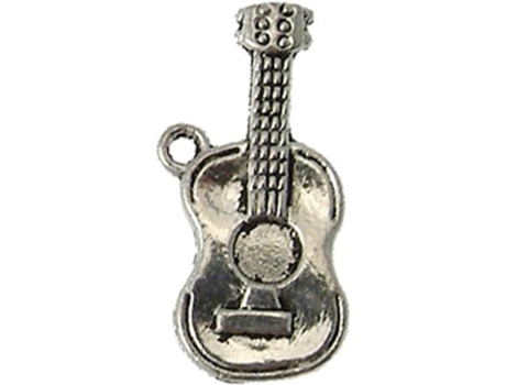 Guitarra Breloque Tal No. 2 Prata Metal sem níquel de boa qualidade