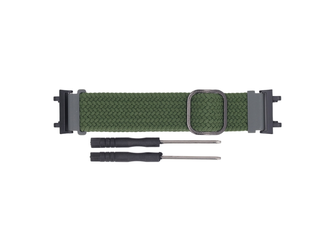 Pulseira De Relógio Trançada Elástica Para Amazfit Active Edge A2212 Verde Od