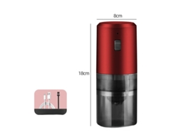 Moedor de café elétrico Yizhood com granulação ajustável (vermelho)