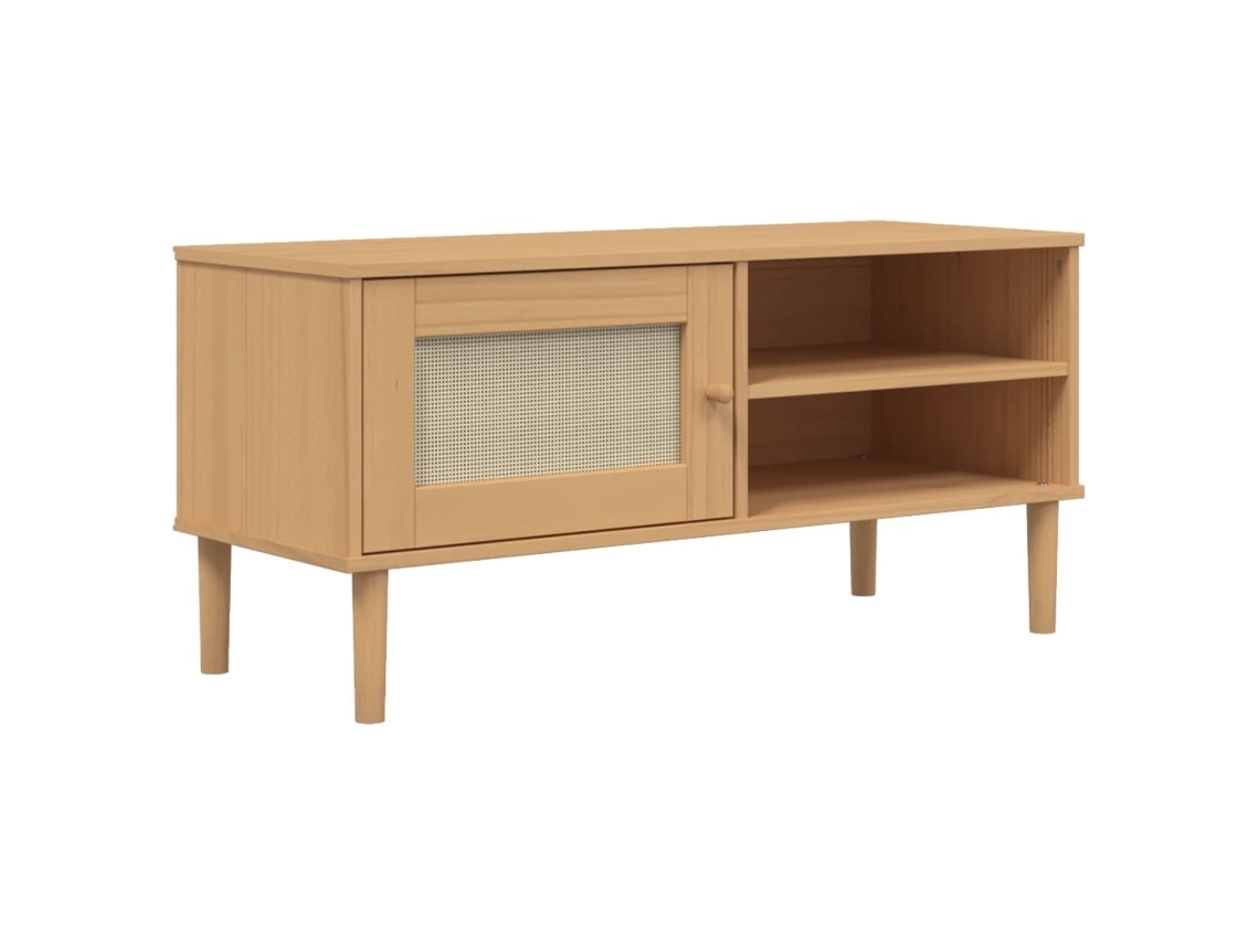 Tv Cabinet, Tv Cabinets Vidaxl Marrom Madeira De Pinho (n/a)