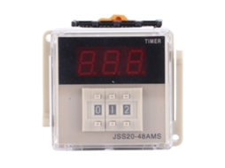 Relé Temporizador de Retardo de Encendido JSS20‑48AMS com Display Digital 1-999s AC220V