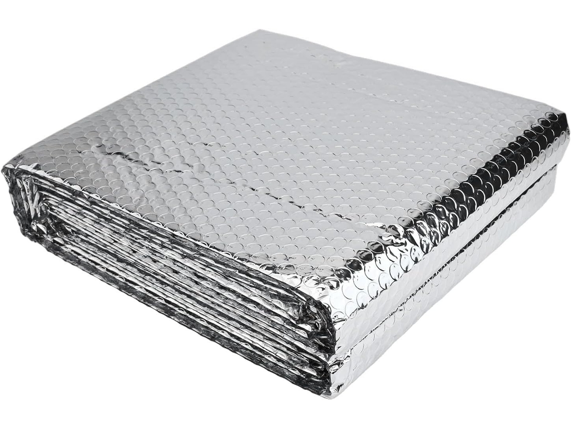 Chapa Refletora Dupla Face De Alumínio 5 X 60 Mm Para Radiador - M X Cm -