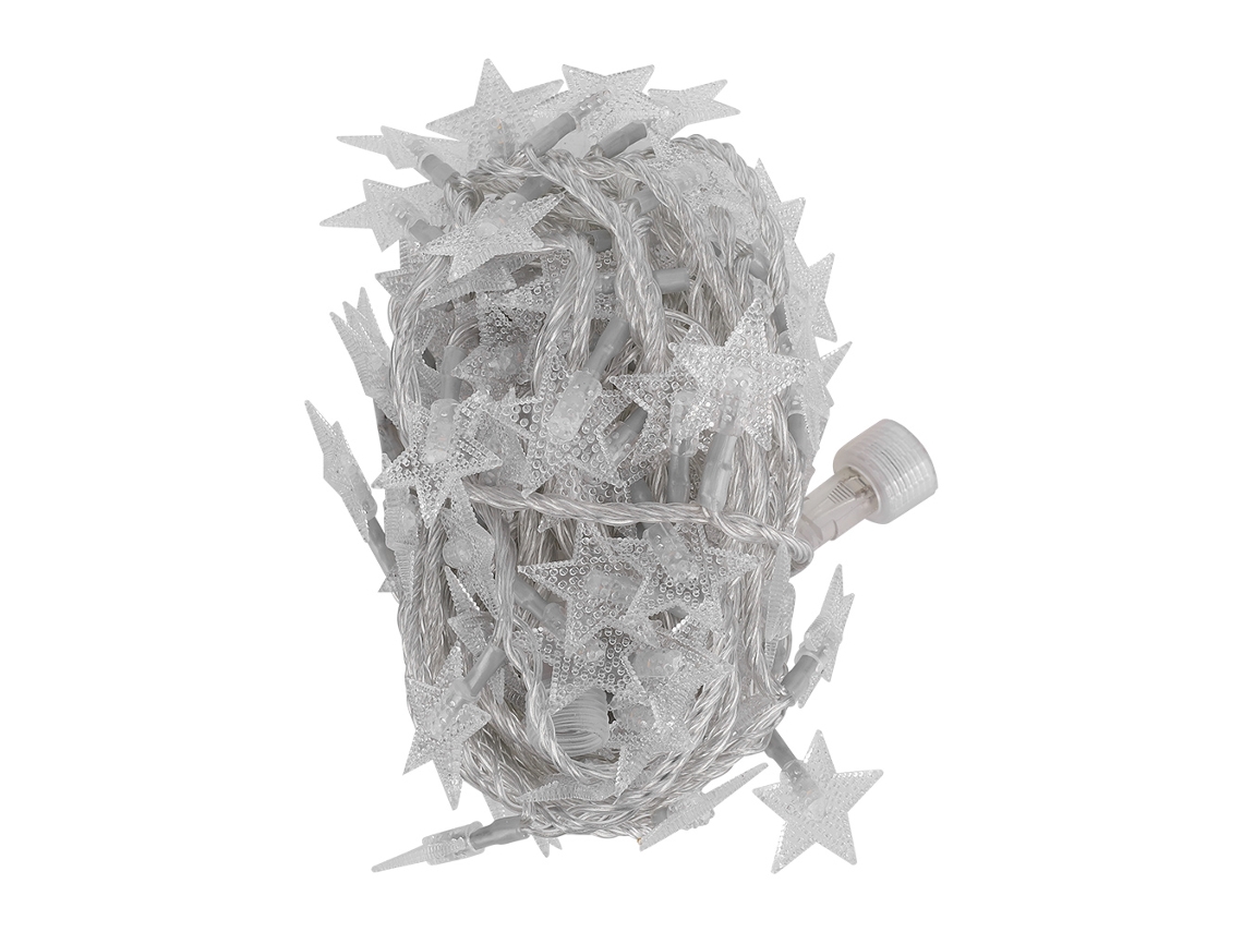 Laxiscreed Luzes Natal Led 10m 100 Lâmpadas À Prova D'água Para Decoração Festiva Em Branco Quente