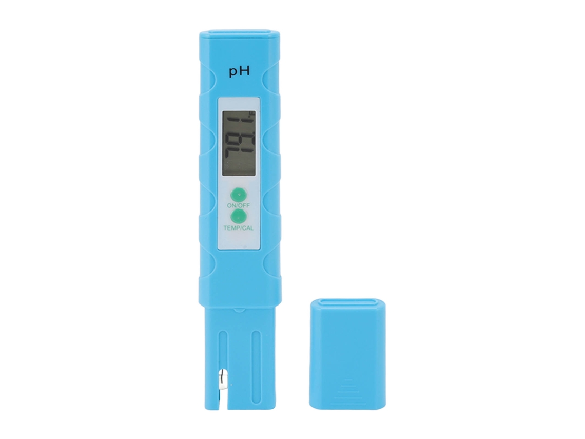 Caneta Teste Ph Digital Portátil Luz Azul Para Aquário E Piscina