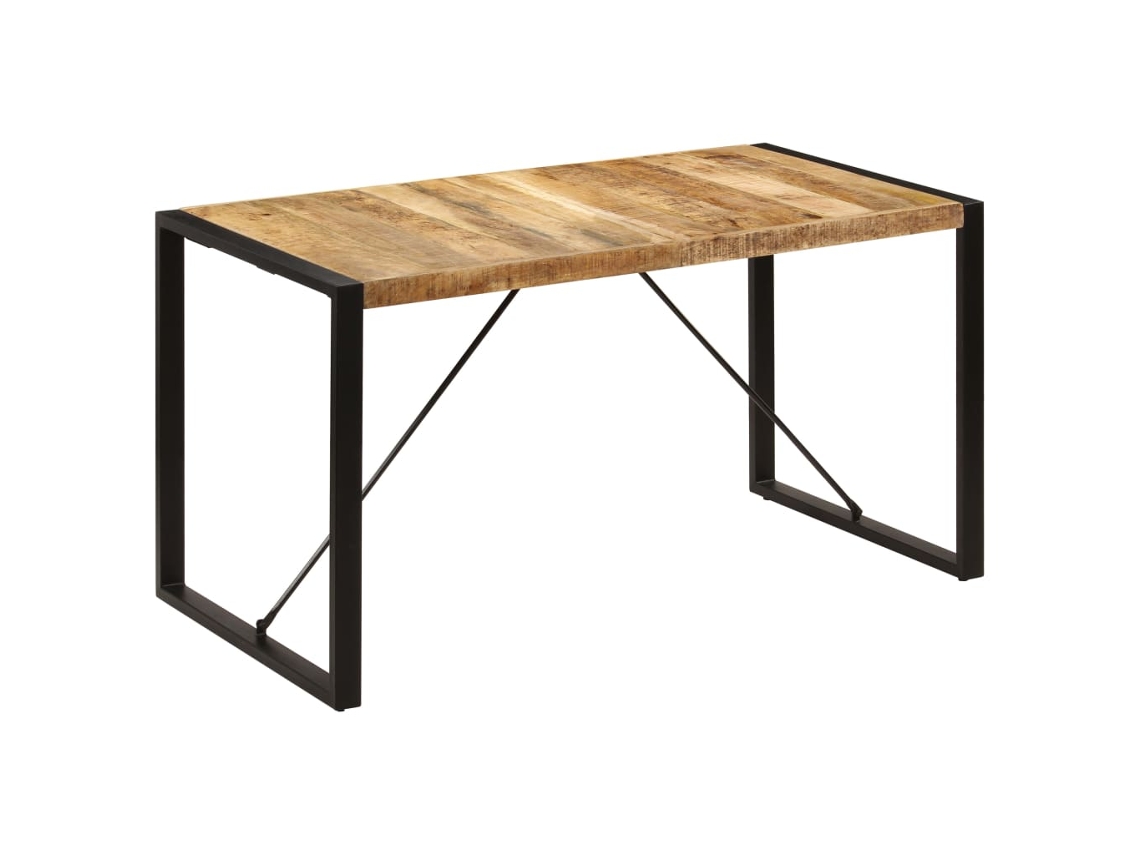 Vidaxl Mesa De Jantar 140x70x75 Cm Madeira De Mangueira Maciça