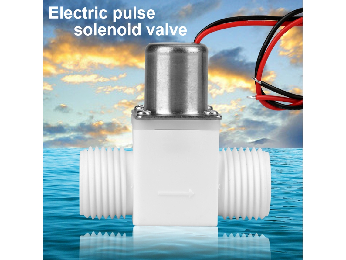 Válvula Solenoide Impulsiva Plástica 1/2" Dc 3.6v