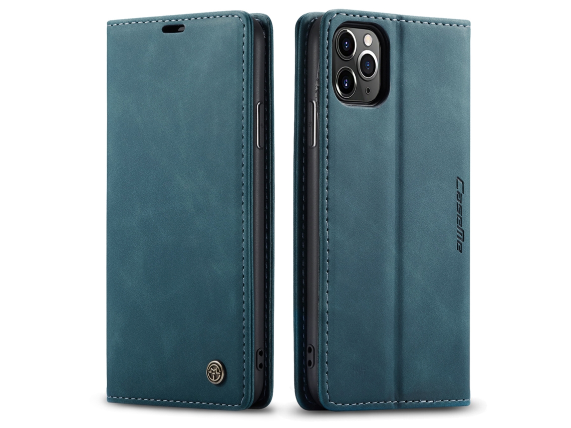 Capa De Celular Em Formato De Cartão, Capa De Couro Estilo Flip Retrôazul - Iphone 16 Plus