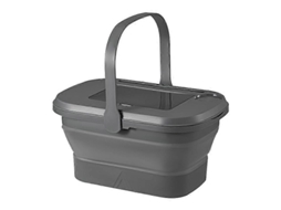 Cesta De Piquenique Dobrável 202418l Para Acampamento Com Bandeja Para Vinho, Comida E Bebidas, Cinza Olysi Shop