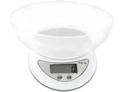 Balança Digital De Cozinha Precisão 5kg/1g Com Temporizador, Tigela Grande, Calibração Automática, Display Lcd Para Cozinhar E Assar