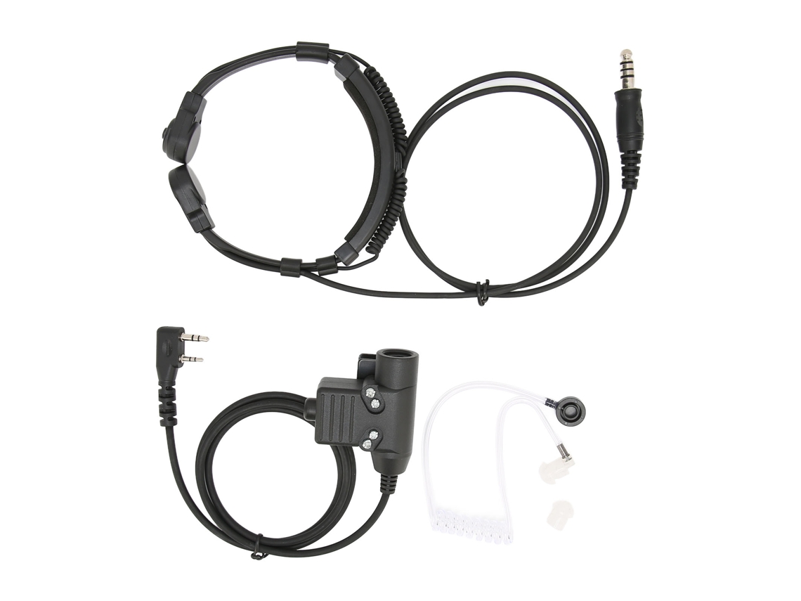 Aetheria auricular U94 Ptt com Controle de Garganta Redução de Ruído Ajustável para Walkie Talkie Kenwood Tk 3107