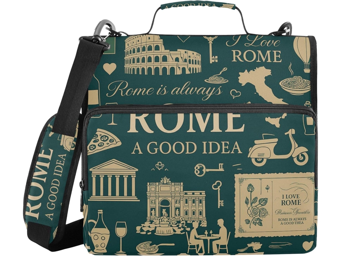 Pasta Organizadora Com Alça, Vários Bolsos, 3, 8cm 1, 5 Polegadas, 3 Estojos Lápis, Portfólio, Armazenamento De