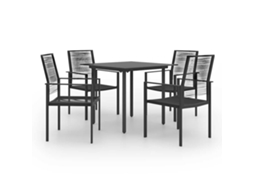 Vidaxl 5 Pcs Conjunto De Jantar Para Jardim