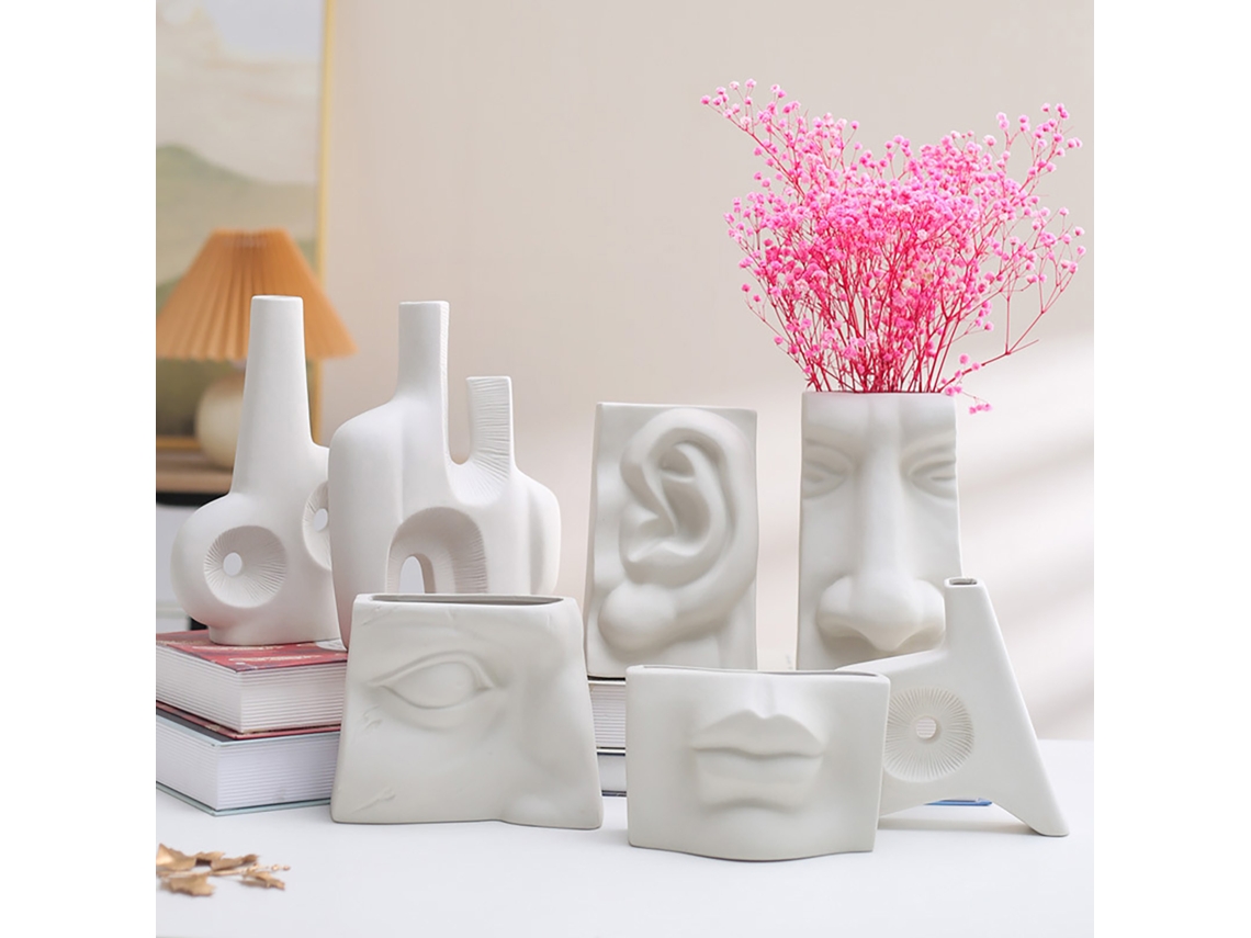 Vaso Hidropônico Em Forma De Rosto Eoocoo Para Arranjo De Flores