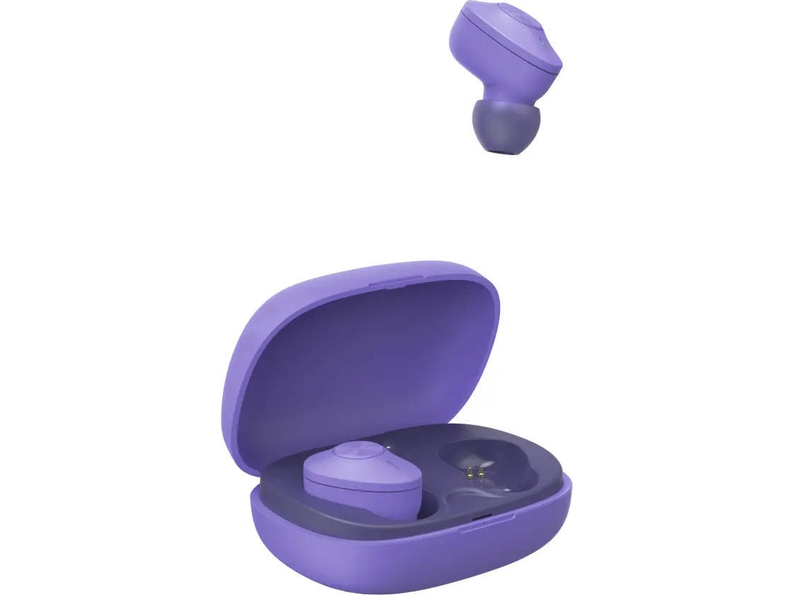 Auriculares Bluetooth True Wireless HAMA Freedom Buddy (In Ear - Microfone - Roxo)