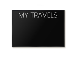 Magnetic Wall Board My Travels For The Office Espelharte (100x70 Cm)
