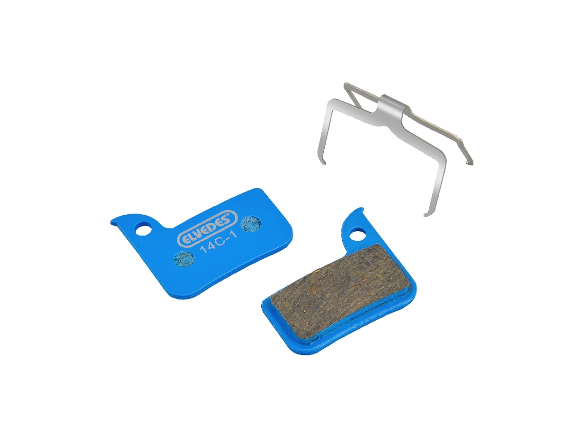 Par de pastilhas de travão de bicicleta orgânicas ELVEDES SRAM Red Road