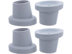 Kit De 8 Pés Quadrados Cônicos Para Sofá, Altura Ajustável, Em Plástico E Metals, Ideais Para Cadeiras, Mesas, Camas E