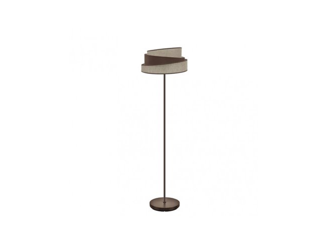 Pés De Salão Hara 1xe27 Marrom/marrom 162x40x40 Cm Fabrilamp