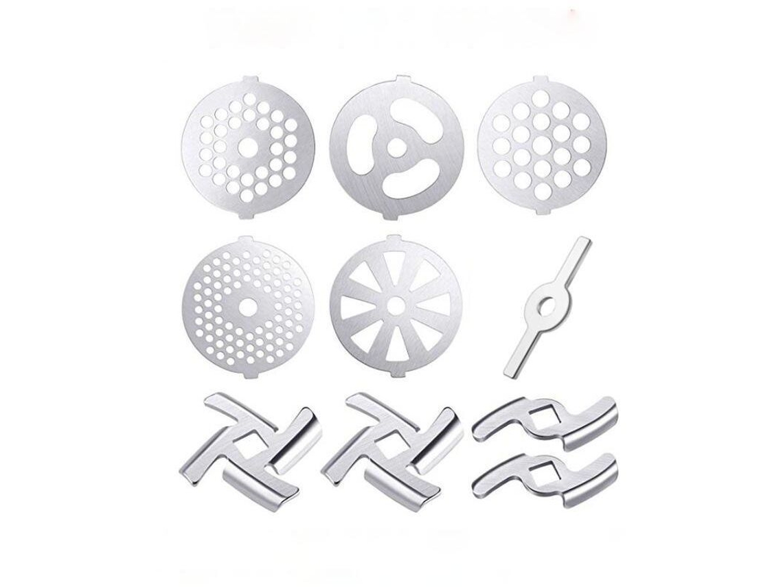 Conjunto De 10 Peças De Acessórios Para Moedor Carne, Incluindo Moedor De Carne Manual, Peças Para Moer Carne