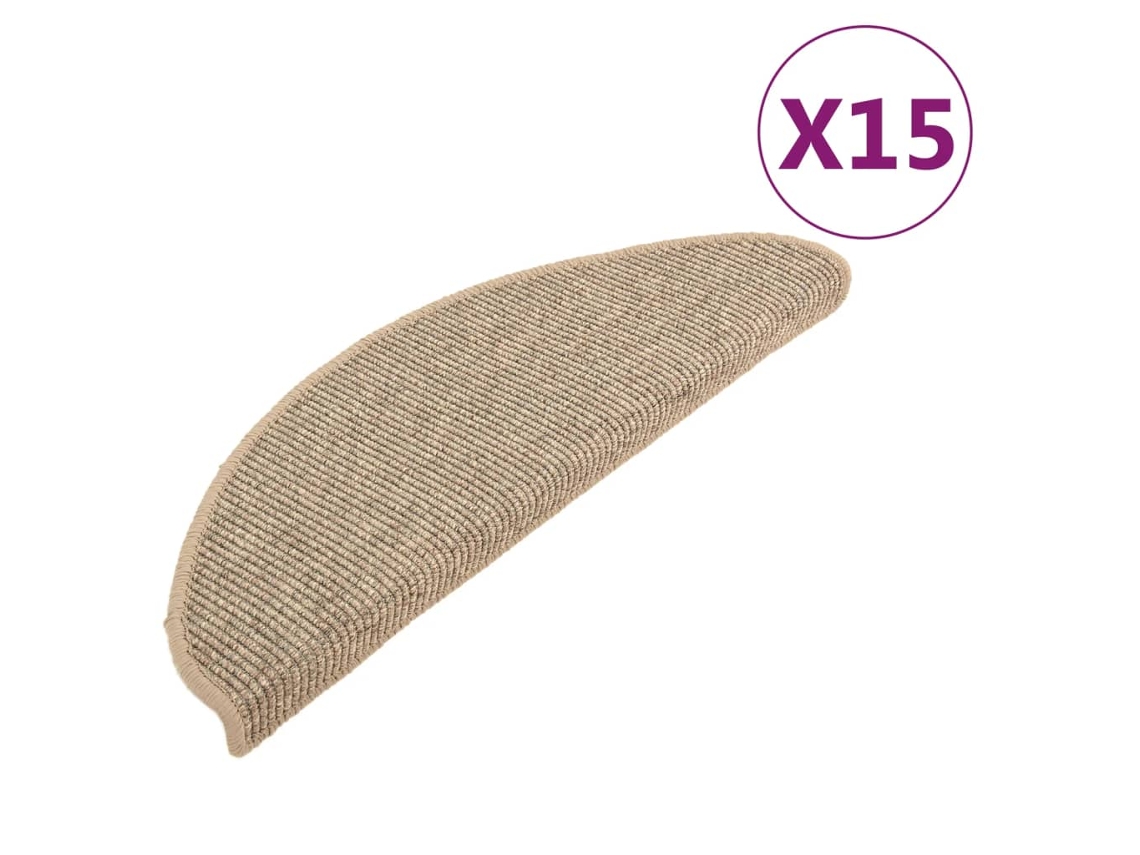 Stair Mat, Stair Mats Vidaxl Bege Polietileno (65 X 21 X 4 Cm)