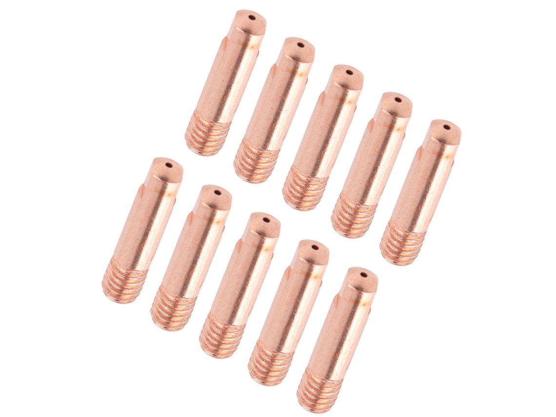 Bocal de gás, suporte de ponta de contato para tocha de soldagem MIG/MAG 10xmb-15ak M6 Dourado