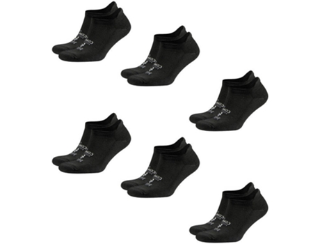 Pacote de 6 Meias BALEGA Hidden com fort (Preto e Branco - XL)