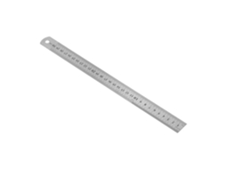 Régua De Desenho Precisa Alomejor 30cm Em Aço Inoxidável, Régua Metálica Transparente Com Escala Para Estudantes E