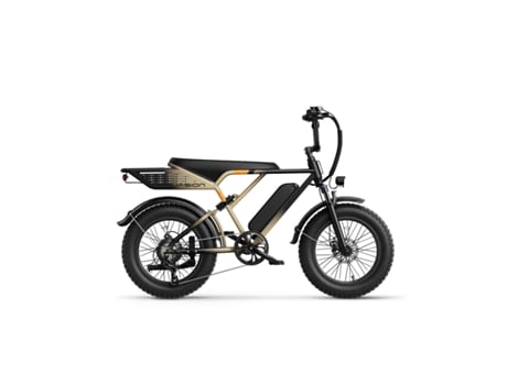 Bicicleta Elétrica Jasion Retrovolt Motor 500w 48v12.5ah Pneus De 20 Polegadas Travões Mecânicos Cáqui
