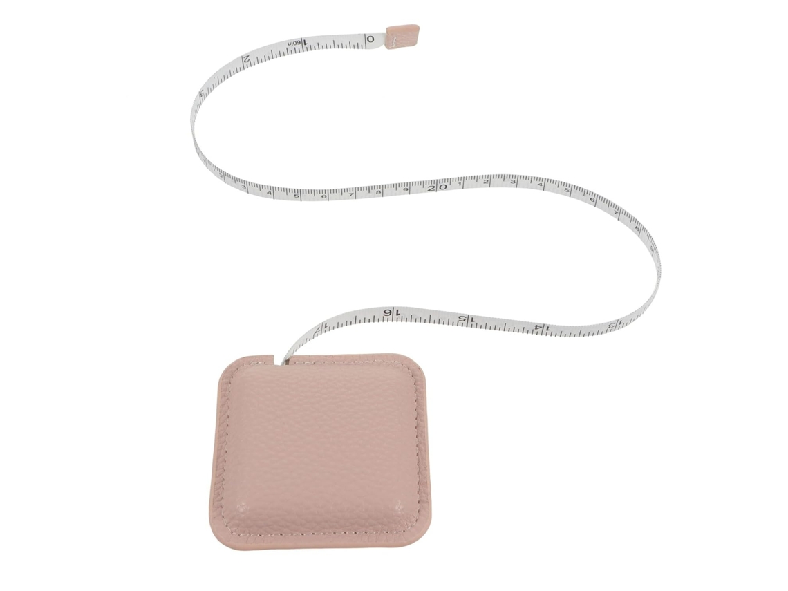 Lurelia Fita Métrica Flexível Dupla Face Transparente Tecido Rosa Para Costura E Artesanato