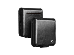 Capa De Couro Qialino Para Samsung Galaxy Z Flip7 5g