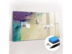Quadro Magnético De Parede Abstração Elegante Para O Escritório Espelharte (120x60 Cm)