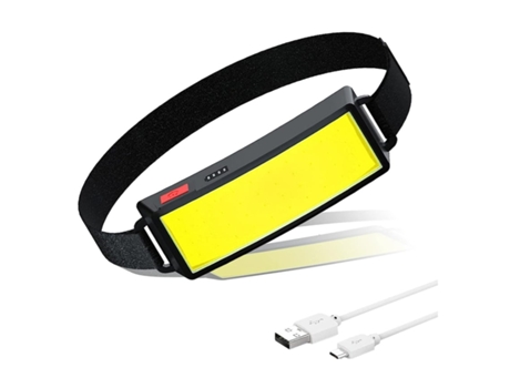 Farol Led Cob Recarregável Farol Cob Alimentado Por Bateria Super Brilhante Com 3 Modos De Lanterna De Cabeça Ajustável