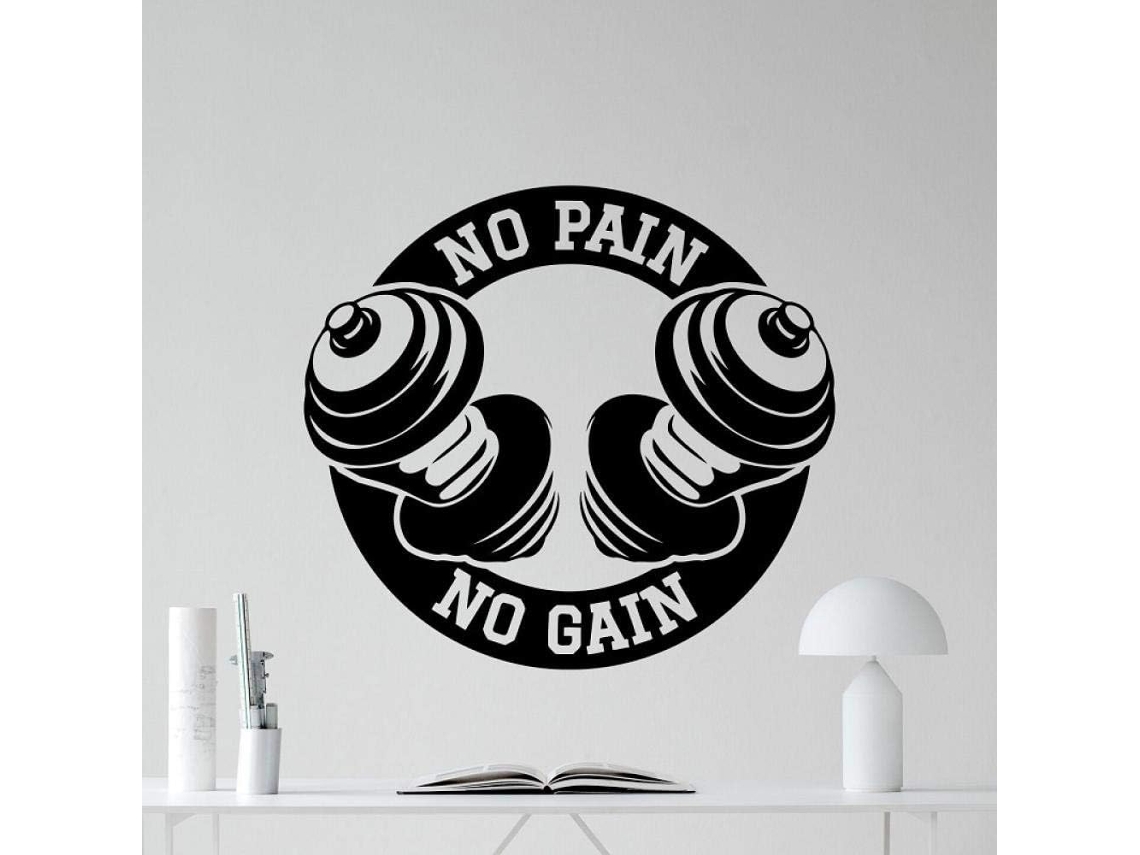 Adesivos Muraux, Slogan Vinyle Adesivos Muraux Gym Fitness Club Fitness Casal Chambre Decoração Adesivos Muraux Papier Peint 28x42cm