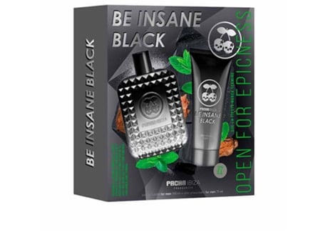 SET BE INSANE BLACK EAU DE TOILETTE 80 ML VAPORIZADOR +LOCIÓN CORPORAL 75 ML