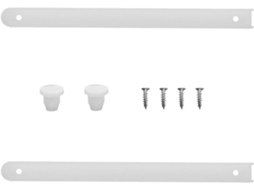 Trilhos Para Gavetas Fomiyes Em Plástico Branco E Metal, Com Suporte Estável E Movimento Suave Para Cestos Caixas