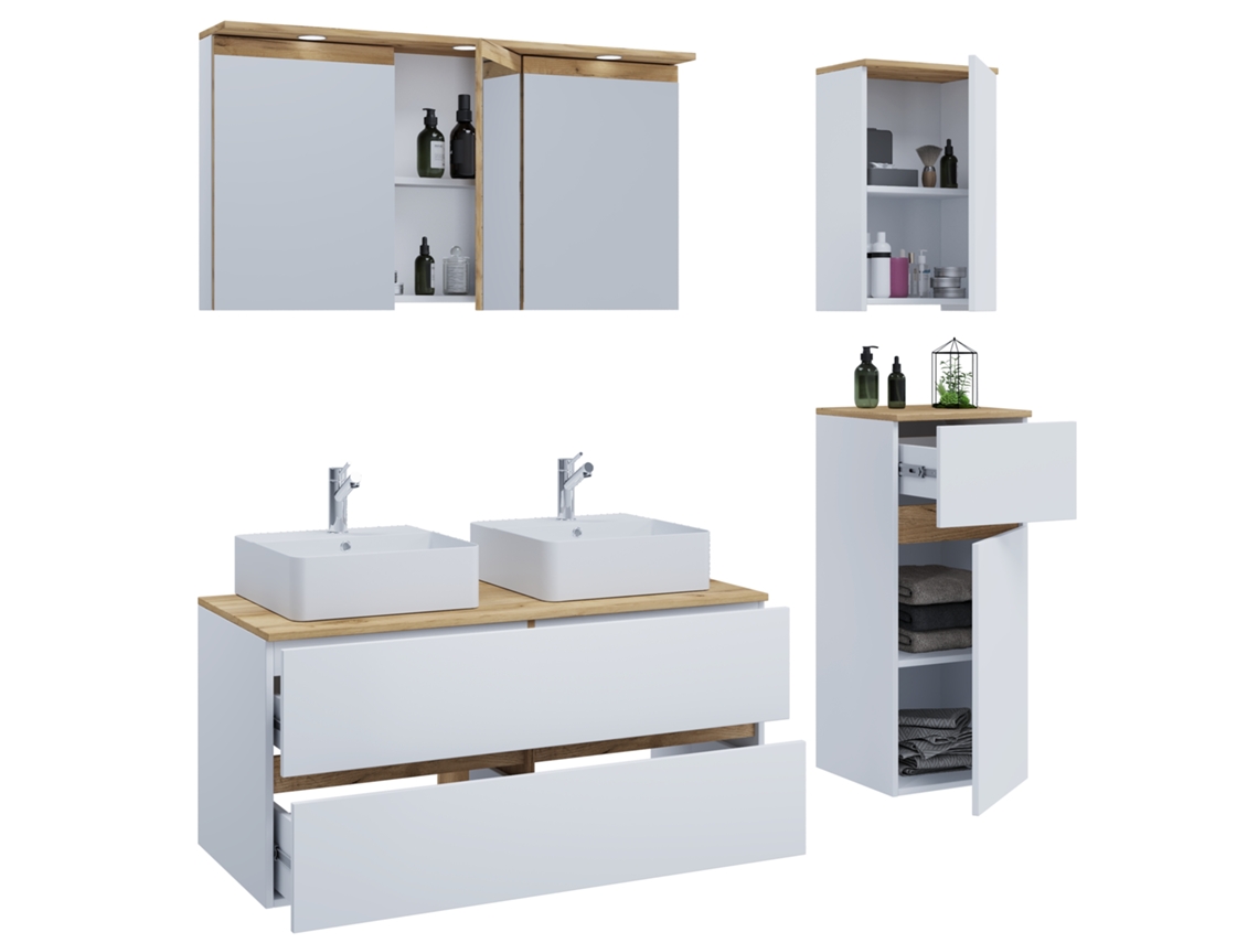 Conjunto de Móveis para Banheiro com Lavatório Cosila a 111 VCM