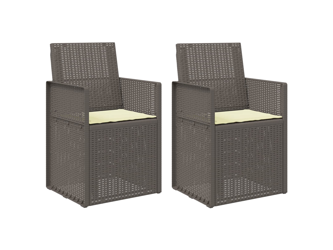 Maison Exclusive - Cadeiras De Jantar Para Jardim Pp