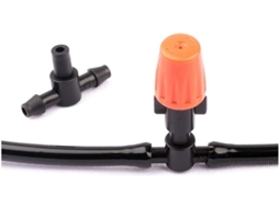 Conjunto de 5 Mini Kits Bicos Pulverização Reutilizáveis, Bico Ajustável para Jardim, Resfriamento Telhados
