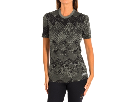 T-Shirt de Mulher ZUMBA Algodão Preto (XS)