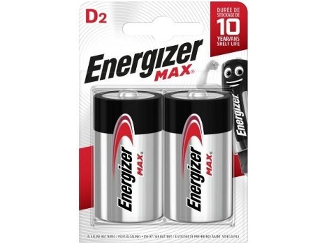 Pilhas ENERGIZER Max ALK D BP2