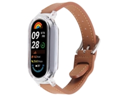 Lurelia Capa, Compatível Com Xiaomi Smart Band 8, Pulseira De Couro Fibra Ultrafina Integrada E Liberação Rápida, Tra