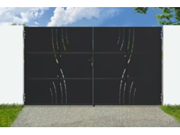 Portão de Aço Preto Fosco 3,5m Nali Veleta H.200cm CASANOOV