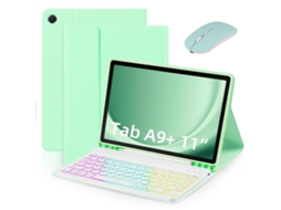 Capa de Teclado Bluetooth para Samsung Tab S9 11 polegadas X710/716b/718u Teclado RGB retroiluminado com Rato XIAOMOYU