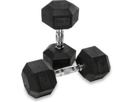 Halteres  hexagonais 10 kg. Conjunto. 2 pçs.