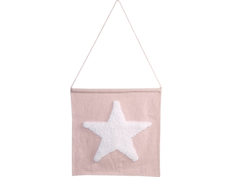 Decoração de Parede Infantil HAPPY DECOR KIDS Big Star (Branco - Algodão - 45x45 cm)