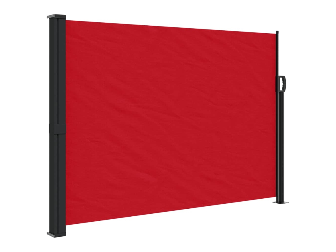 Retractable Side Awning, Retractable Side Awnings Vidaxl Vermelho Poliéster (140 X 600 Cm)