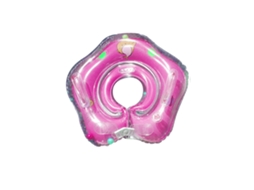 Flutuador Bebê Pescoço Pvc Anti vazamento Rosa