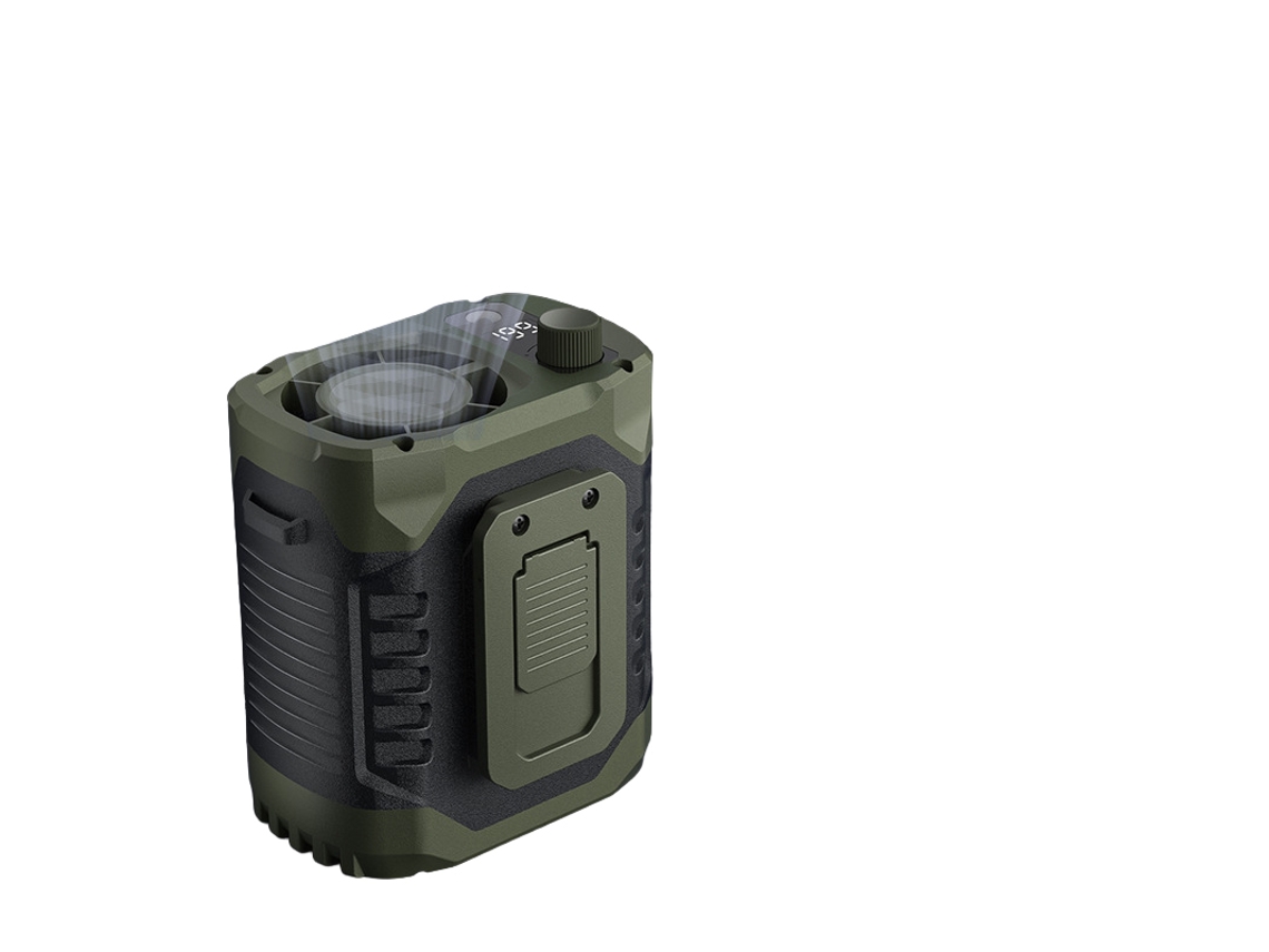 Laxiscreed Ventilador Portátil De Cintura Para Arrefecimento Ao Ar Livre Em Dias Quentes