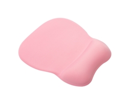 Mouse pad ergonômico em gel rosa, base de silicone antiderrapante, 2,3 mm YWP