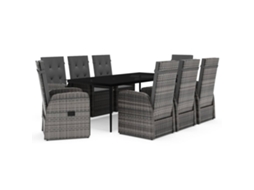Garden Dining Set, Garden Dining Sets Vidaxl Cinzeto Rattan / Vime (n/a)